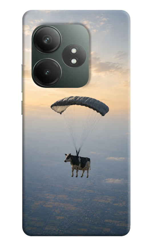 Skydiving Cow Realme GT 6T 5G Hard Case Back Cover by Casekaro