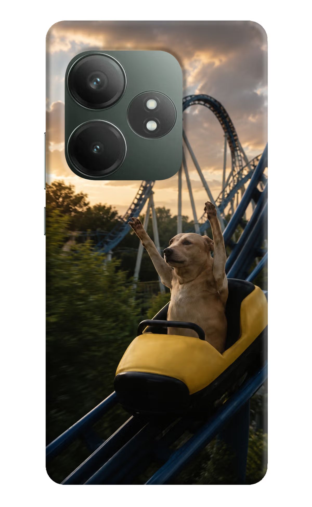 Rollercoaster Dog Realme GT 6T 5G Back Cover