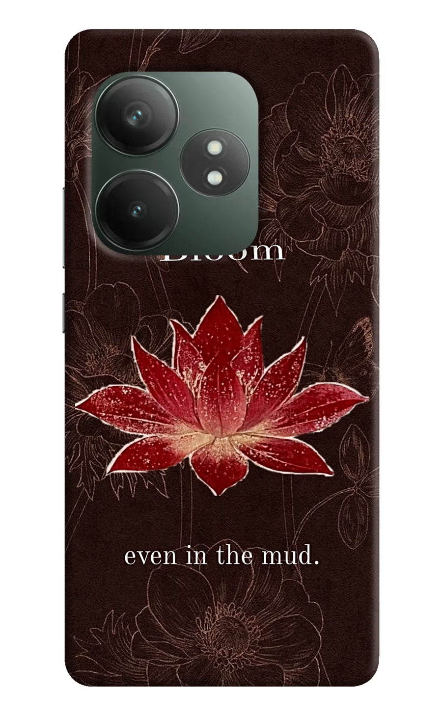 Bloom Realme GT 6T 5G Back Cover, Hard case