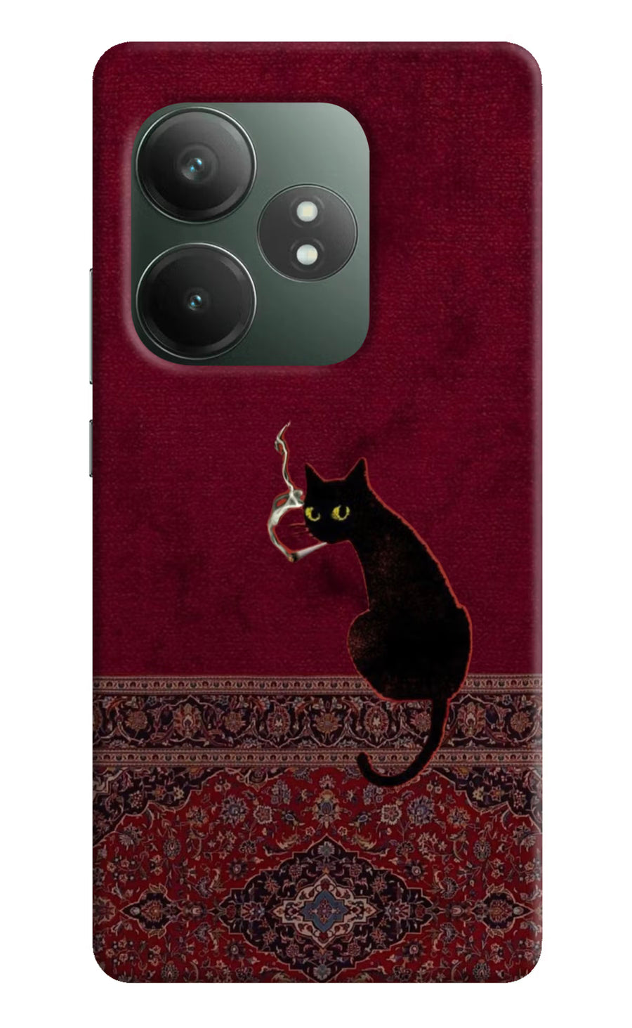 Midnight Cat Realme GT 6T 5G Back Cover, Hard case