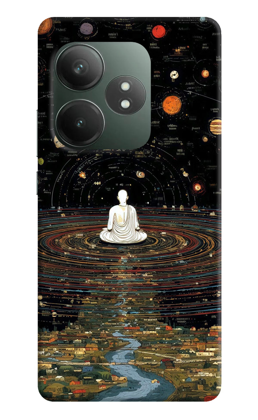 Space Monk Realme GT 6T 5G Back Cover, Hard case
