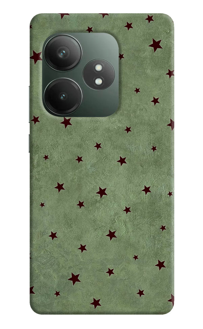 Green Stars Realme GT 6T 5G Hard Case Back Cover by Casekaro