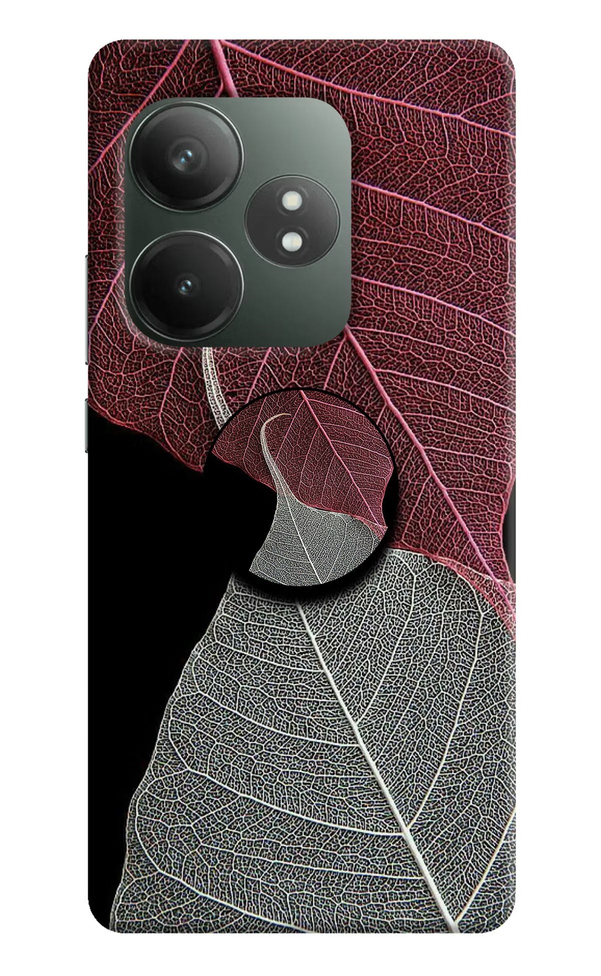 Leaf Pattern Realme GT 6T 5G Pop Case by Casekaro
