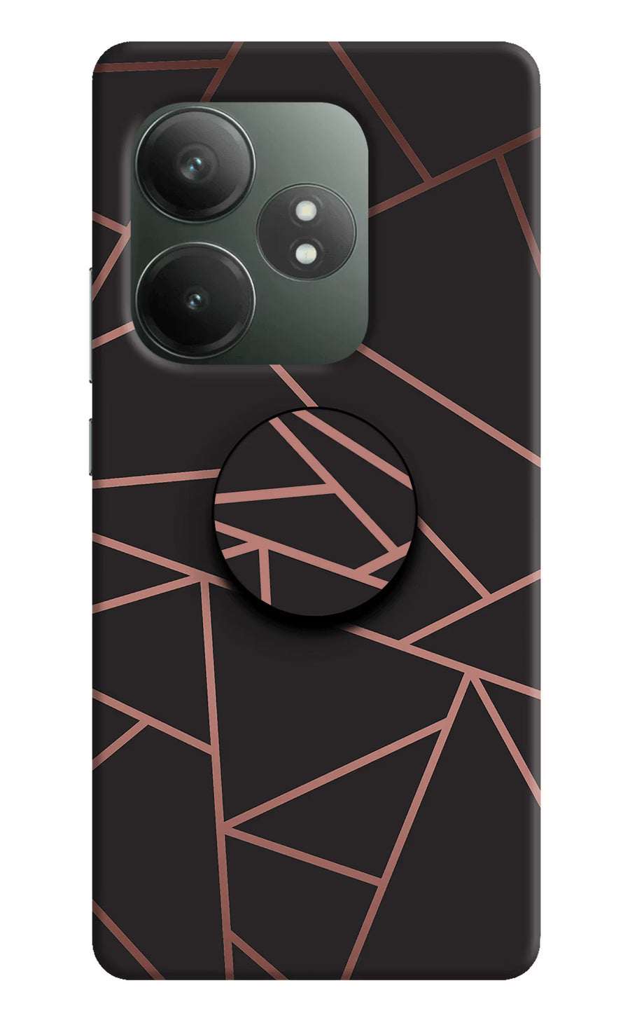 Geometric Pattern Realme GT 6T 5G Pop Case, Hard case
