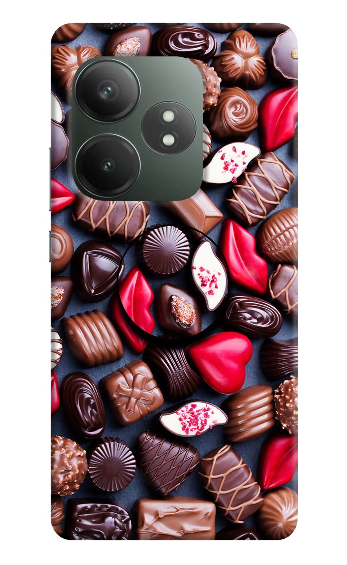 Chocolates Realme GT 6T 5G Pop Case by Casekaro