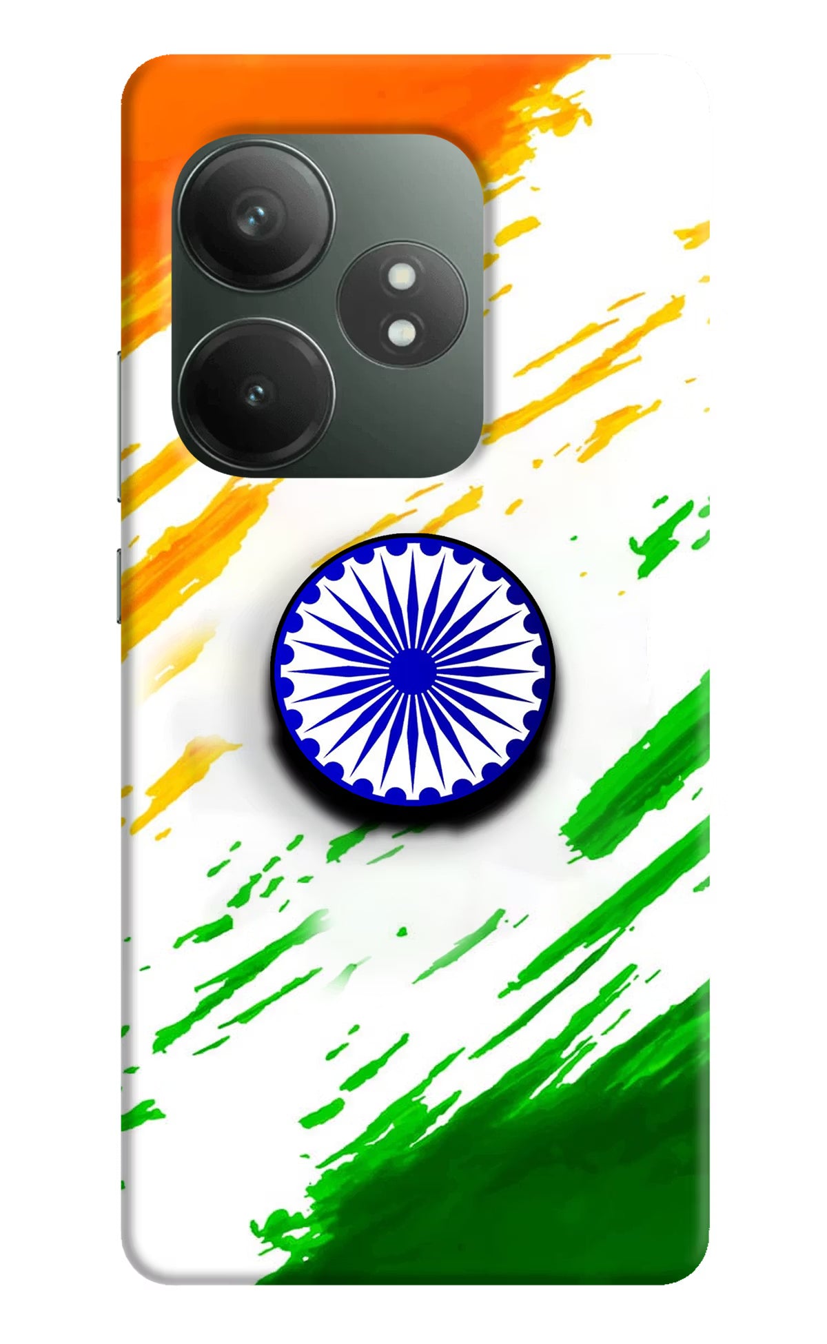 Indian Flag Ashoka Chakra Realme GT 6T 5G Pop Case by Casekaro