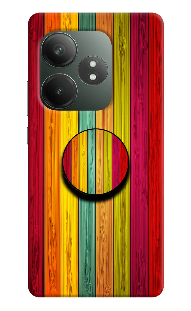Multicolor Wooden Realme GT 6T 5G Pop Case by Casekaro
