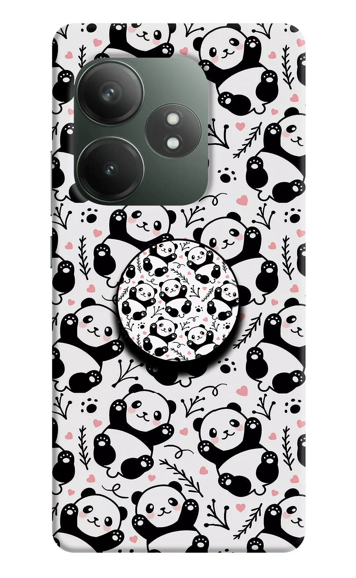 Cute Panda Realme GT 6T 5G Pop Case