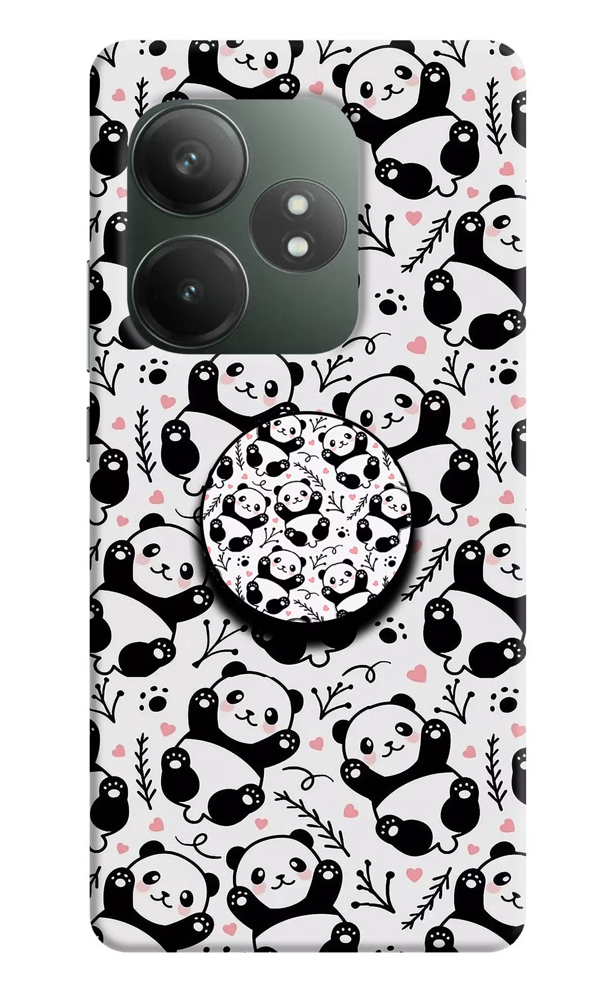Cute Panda Realme GT 6T 5G Pop Case by Casekaro