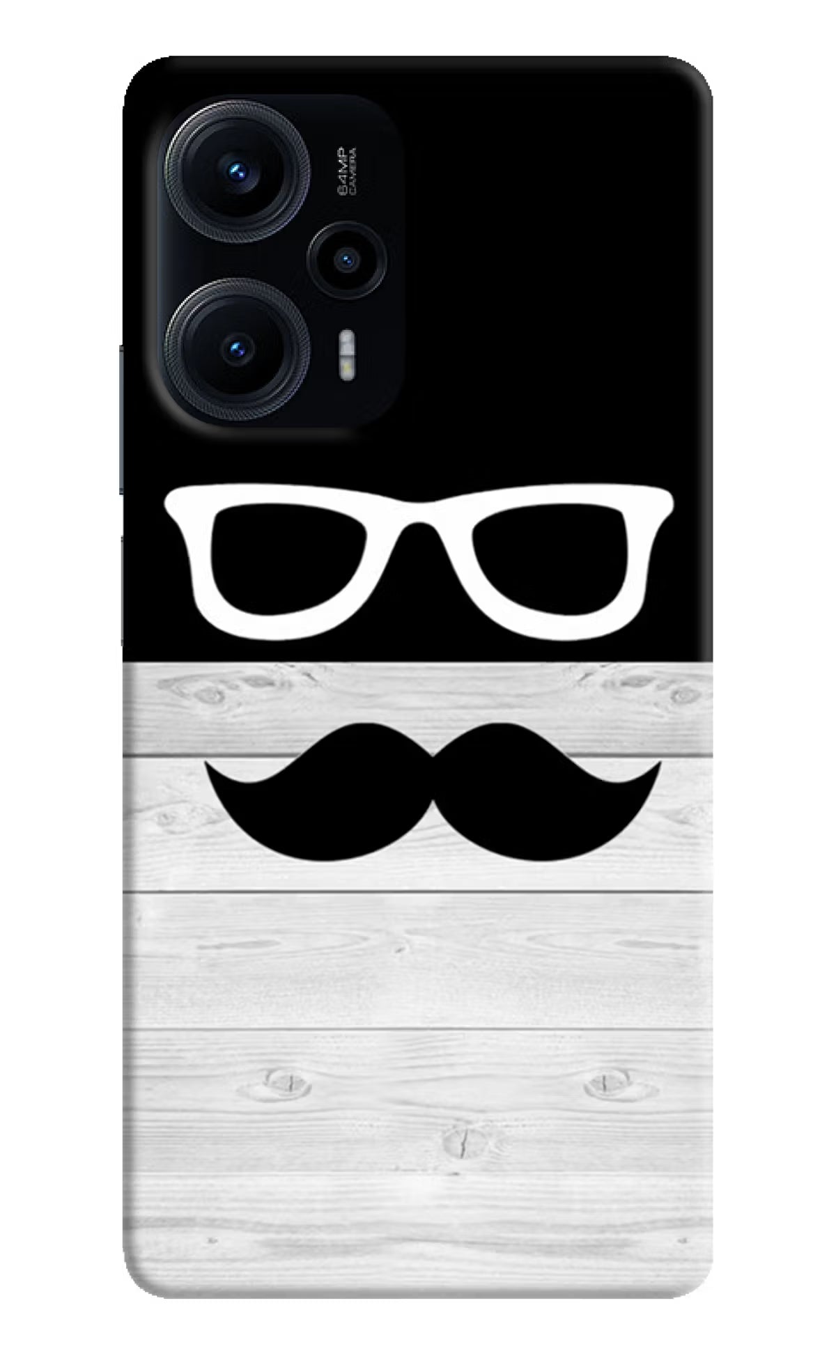 Mustache Poco F5 5G Hard Case Back Cover by Casekaro
