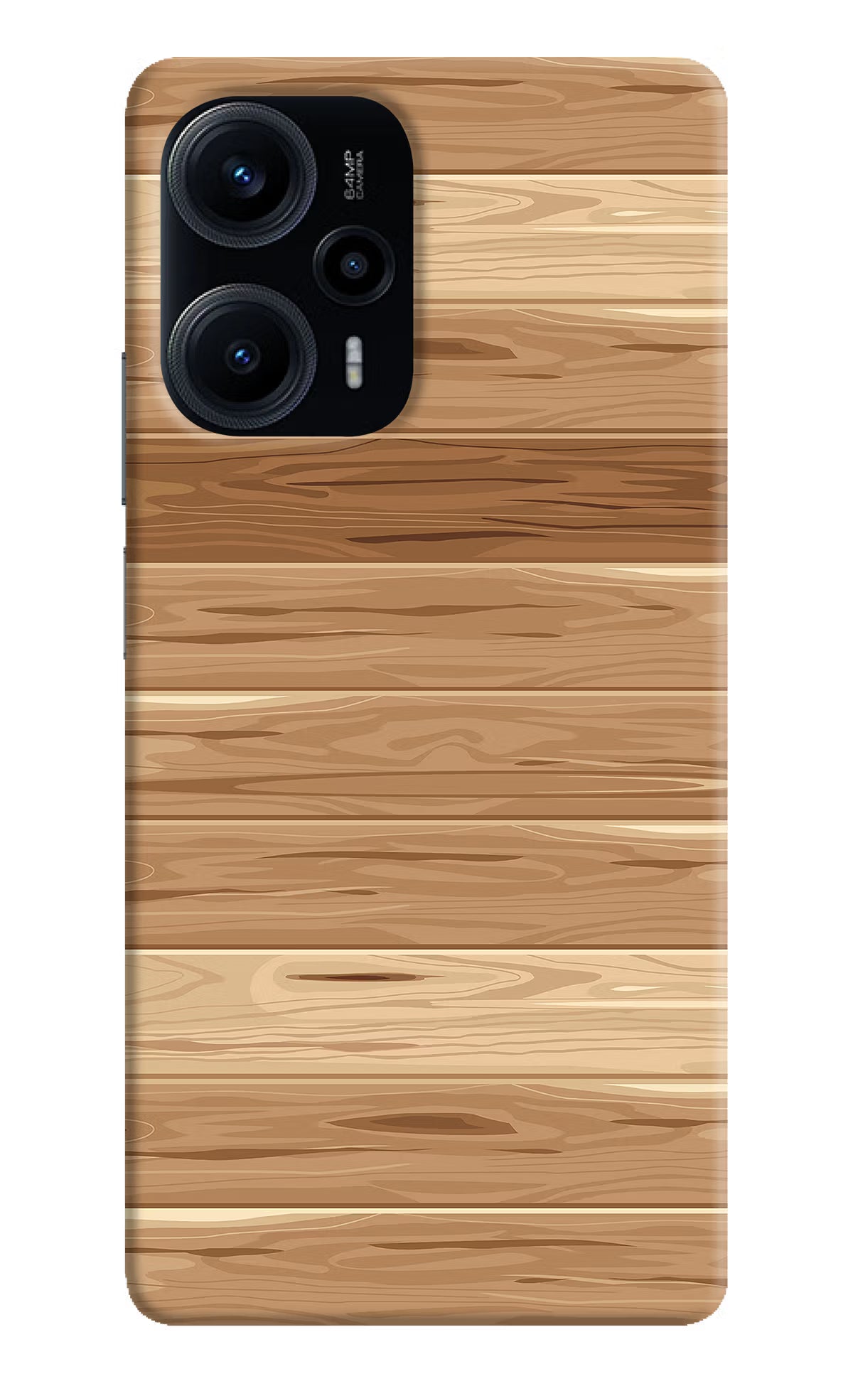 Wooden Vector Poco F5 5G Hard Case Back Cover by Casekaro
