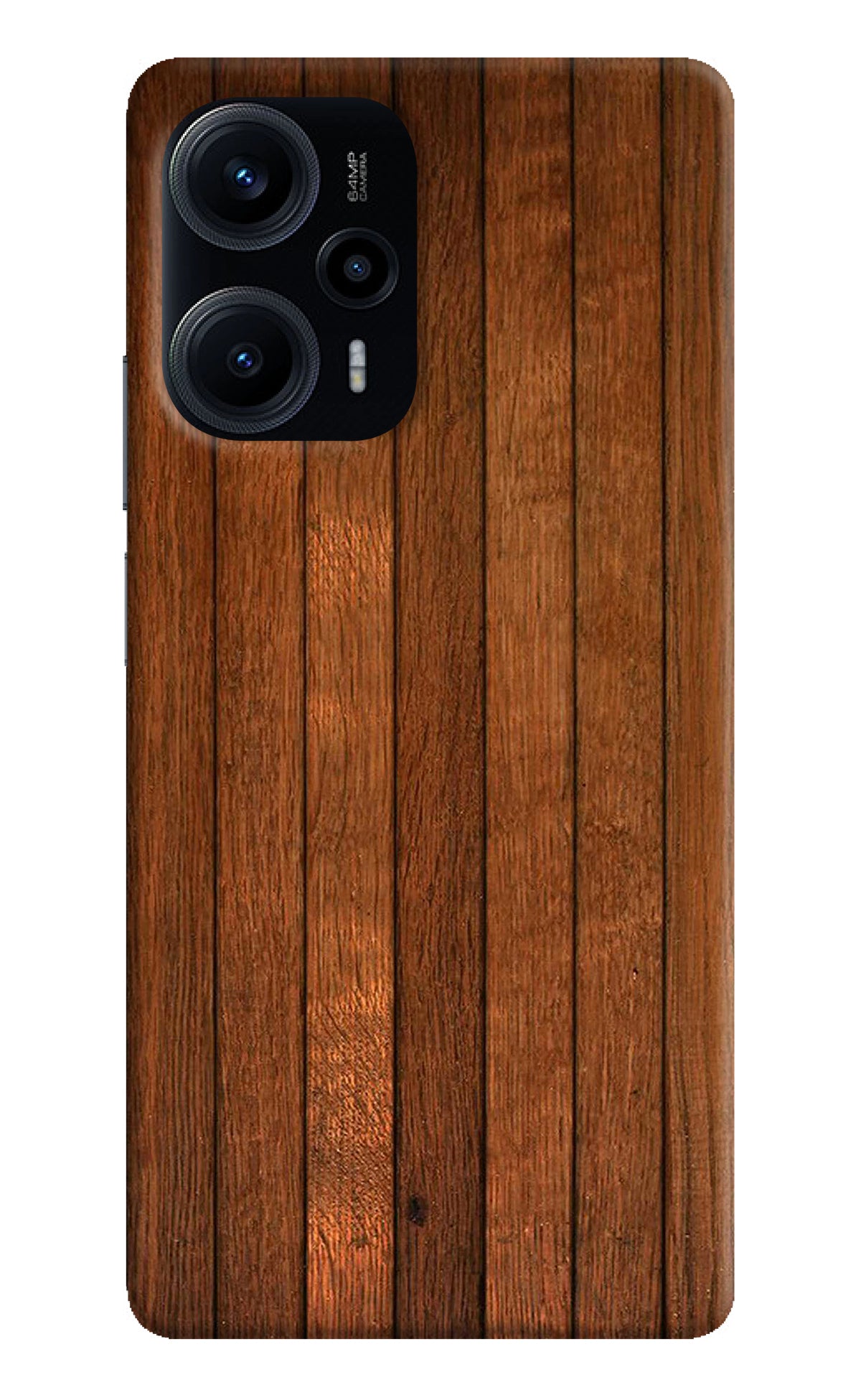 Wooden Artwork Bands Poco F5 5G Back Cover