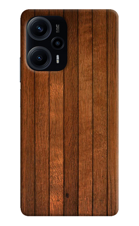 Wooden Artwork Bands Poco F5 5G Back Cover