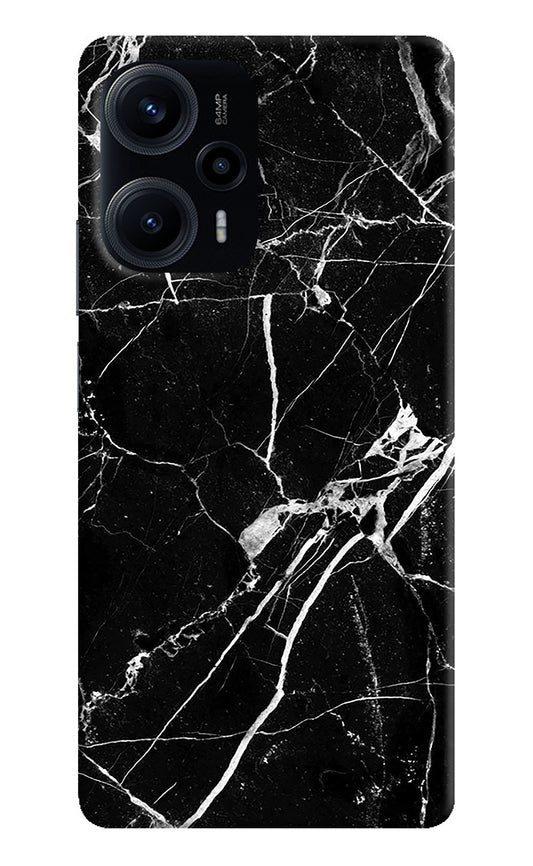 Black Marble Pattern Poco F5 5G Back Cover