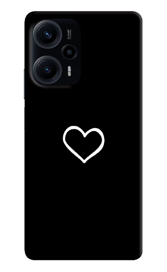 Heart Poco F5 5G Hard Case Back Cover by Casekaro