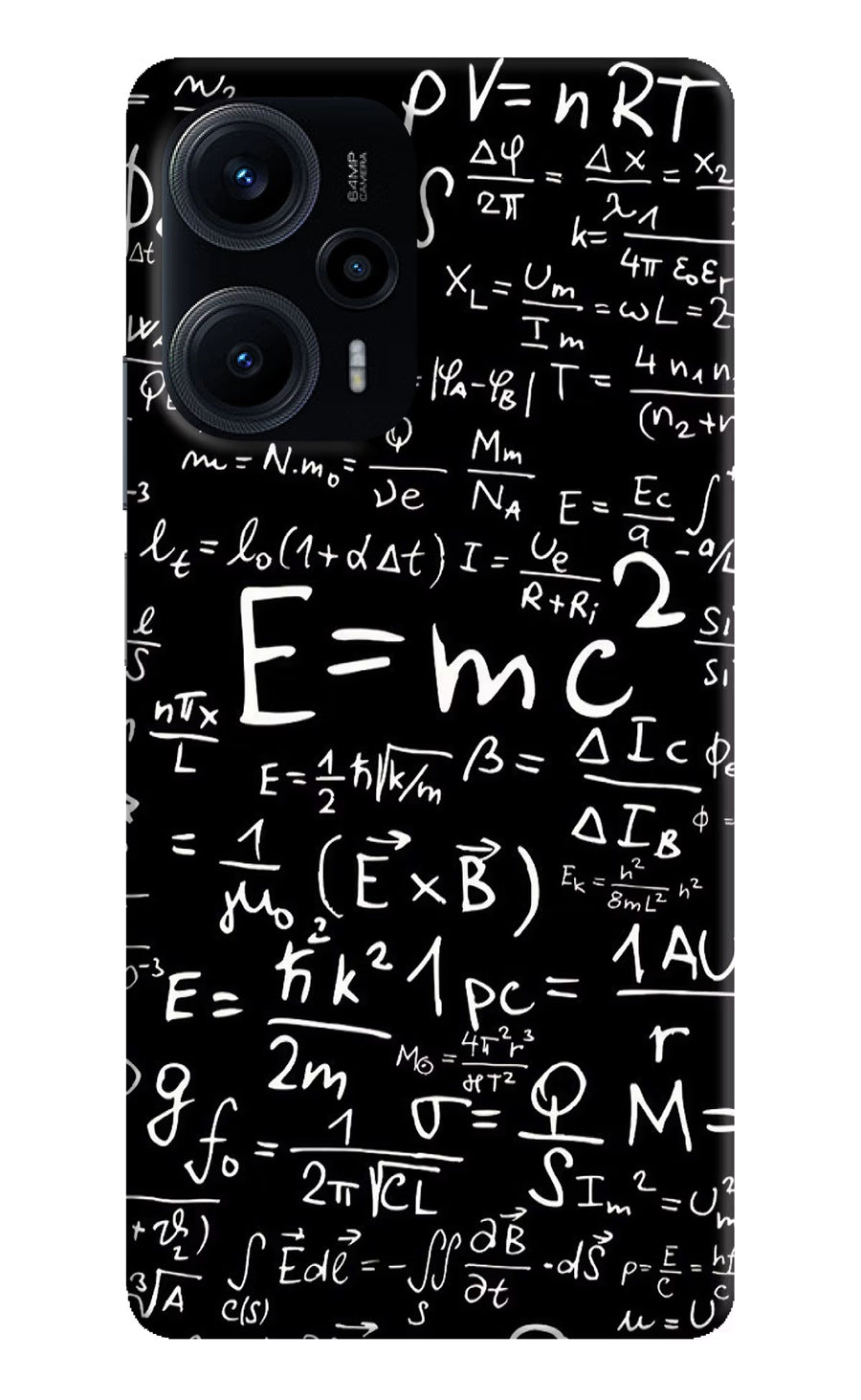 Physics Formula Poco F5 5G Back Cover, Hard case