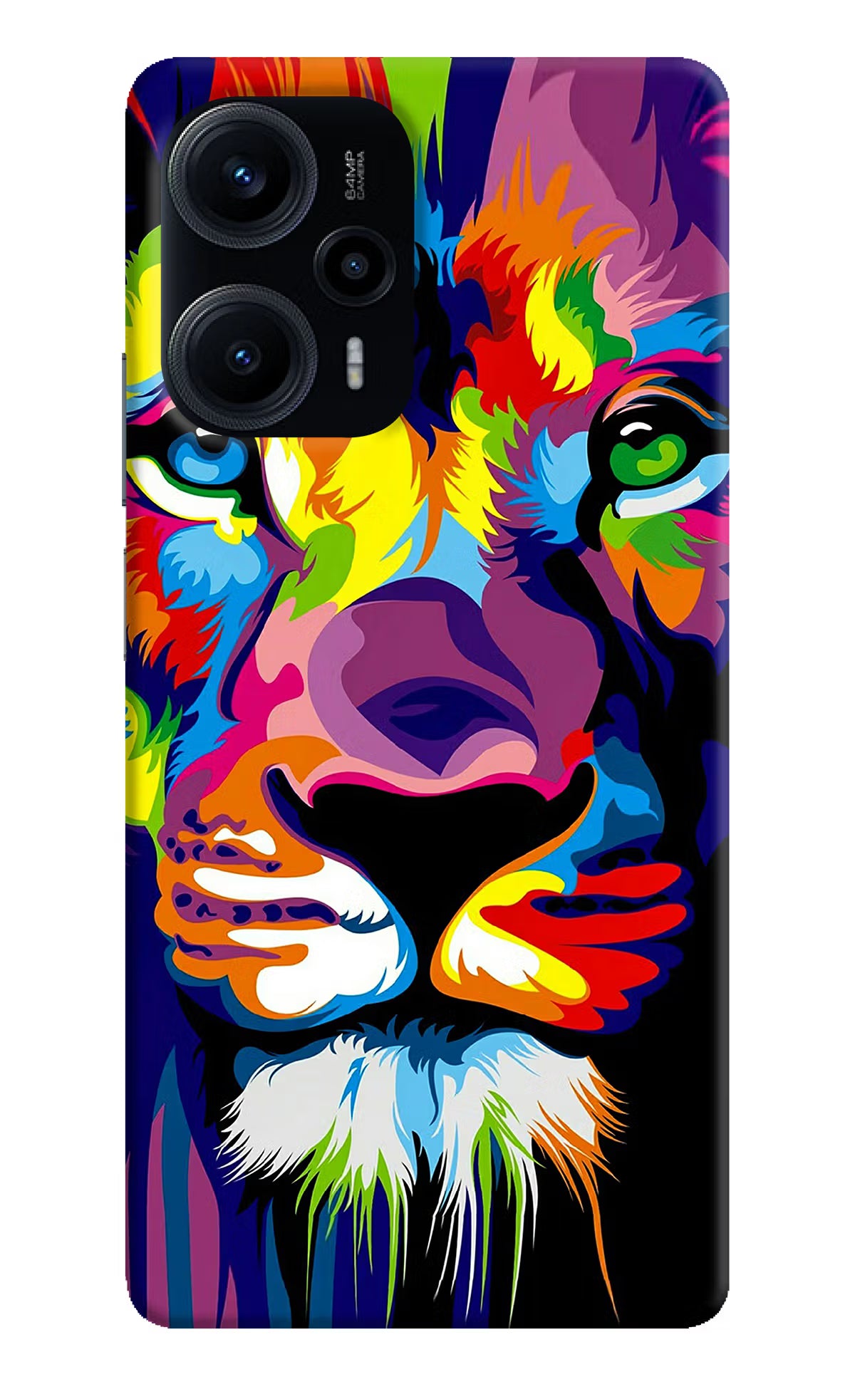 Lion Poco F5 5G Hard Case Back Cover by Casekaro