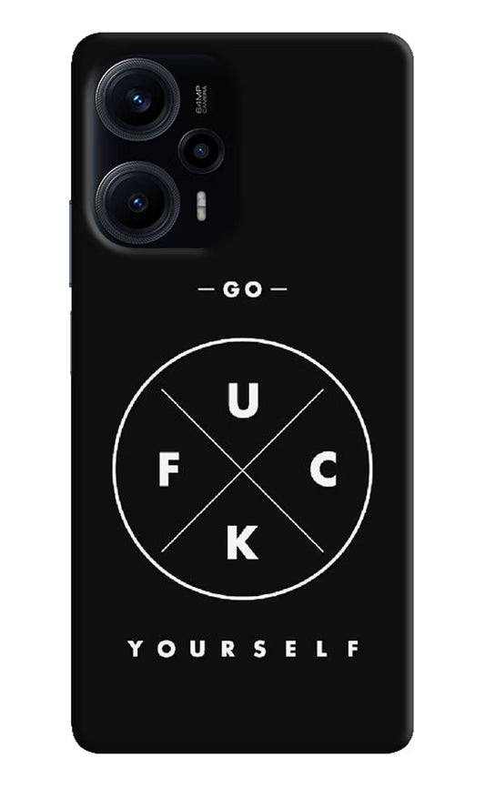Go Fuck Yourself Poco F5 5G Hard Case Back Cover by Casekaro
