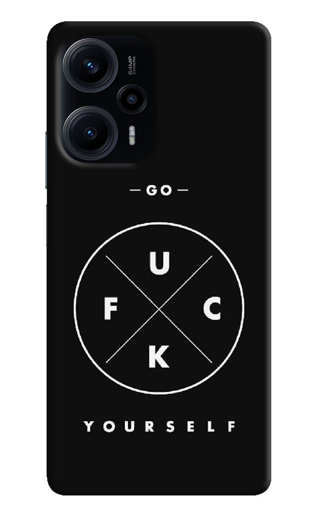 Go Fuck Yourself Poco F5 5G Hard Case Back Cover by Casekaro