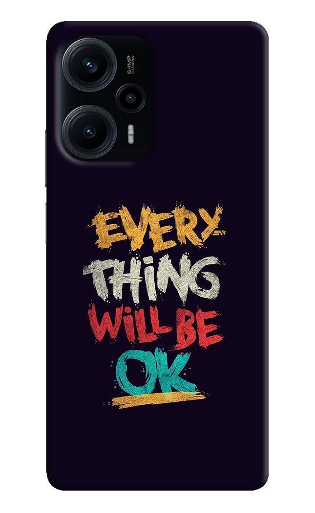Everything Will Be Ok Poco F5 5G Hard Case Back Cover by Casekaro