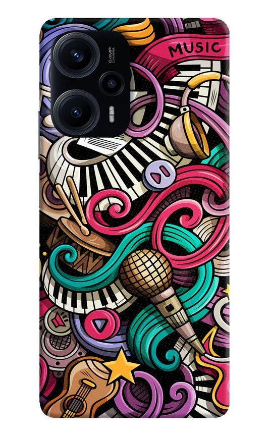 Music Abstract Poco F5 5G Back Cover