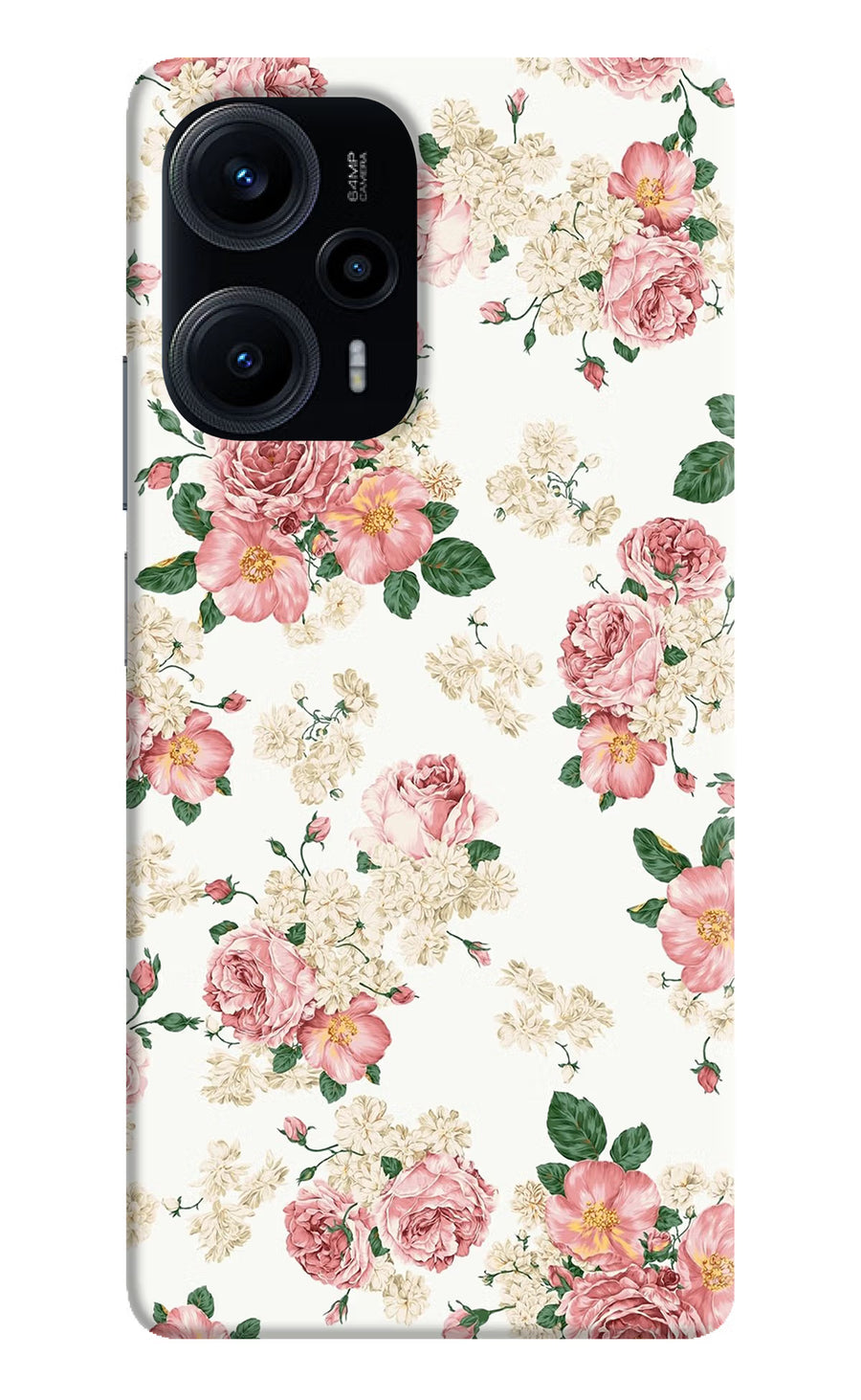 Flowers Poco F5 5G Back Cover, Hard case