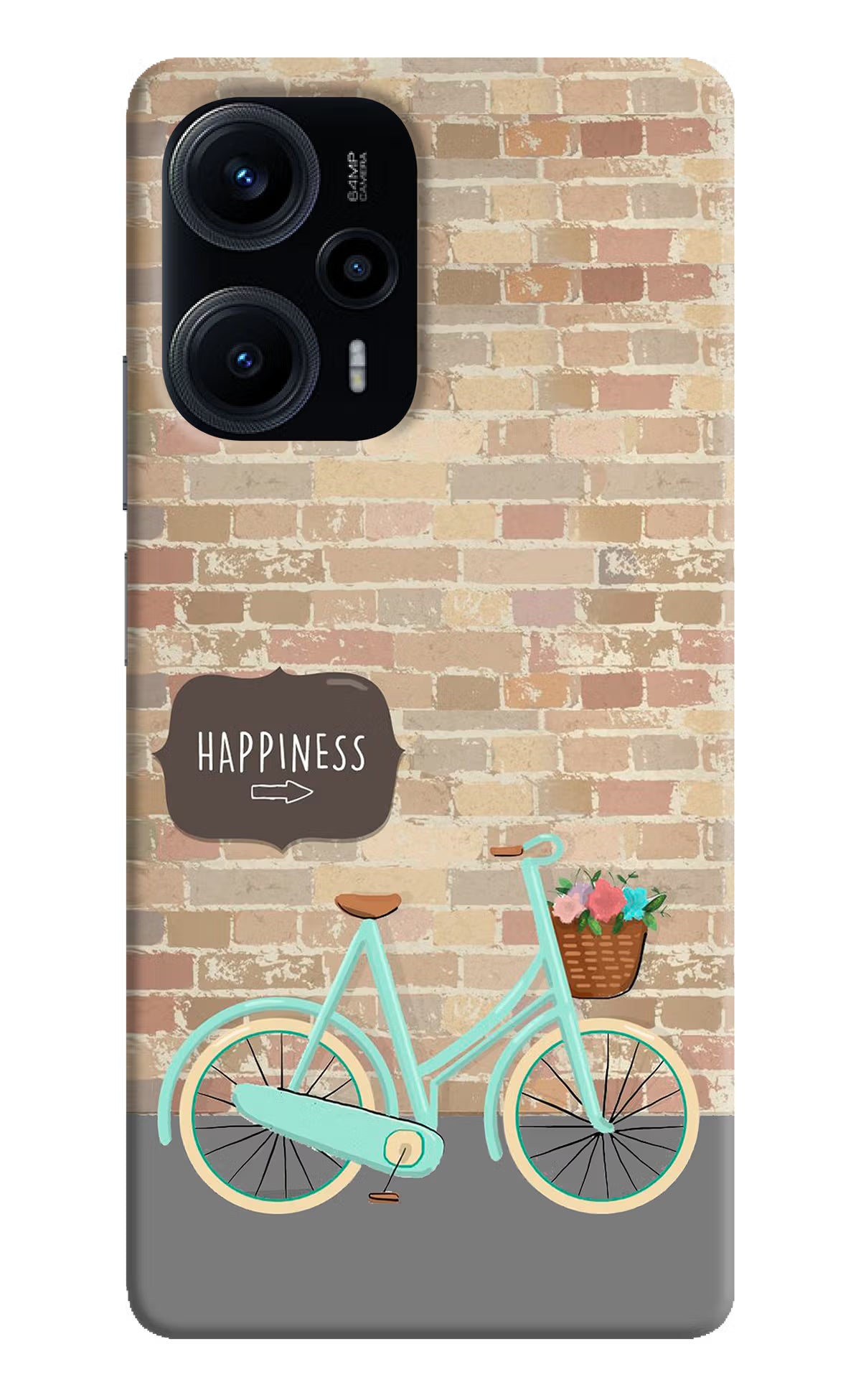 Happiness Artwork Poco F5 5G Hard Case Back Cover by Casekaro