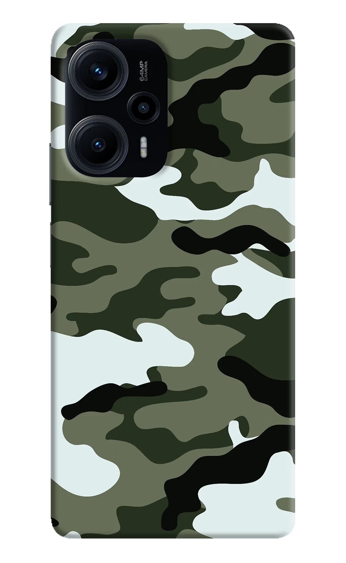 Camouflage Poco F5 5G Hard Case Back Cover by Casekaro