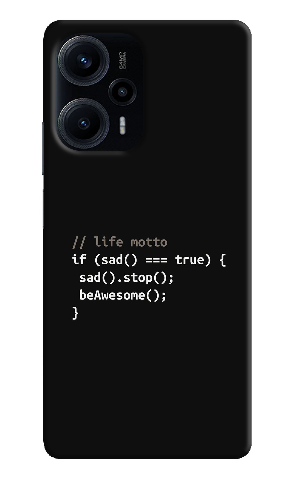 Life Motto Code Poco F5 5G Back Cover