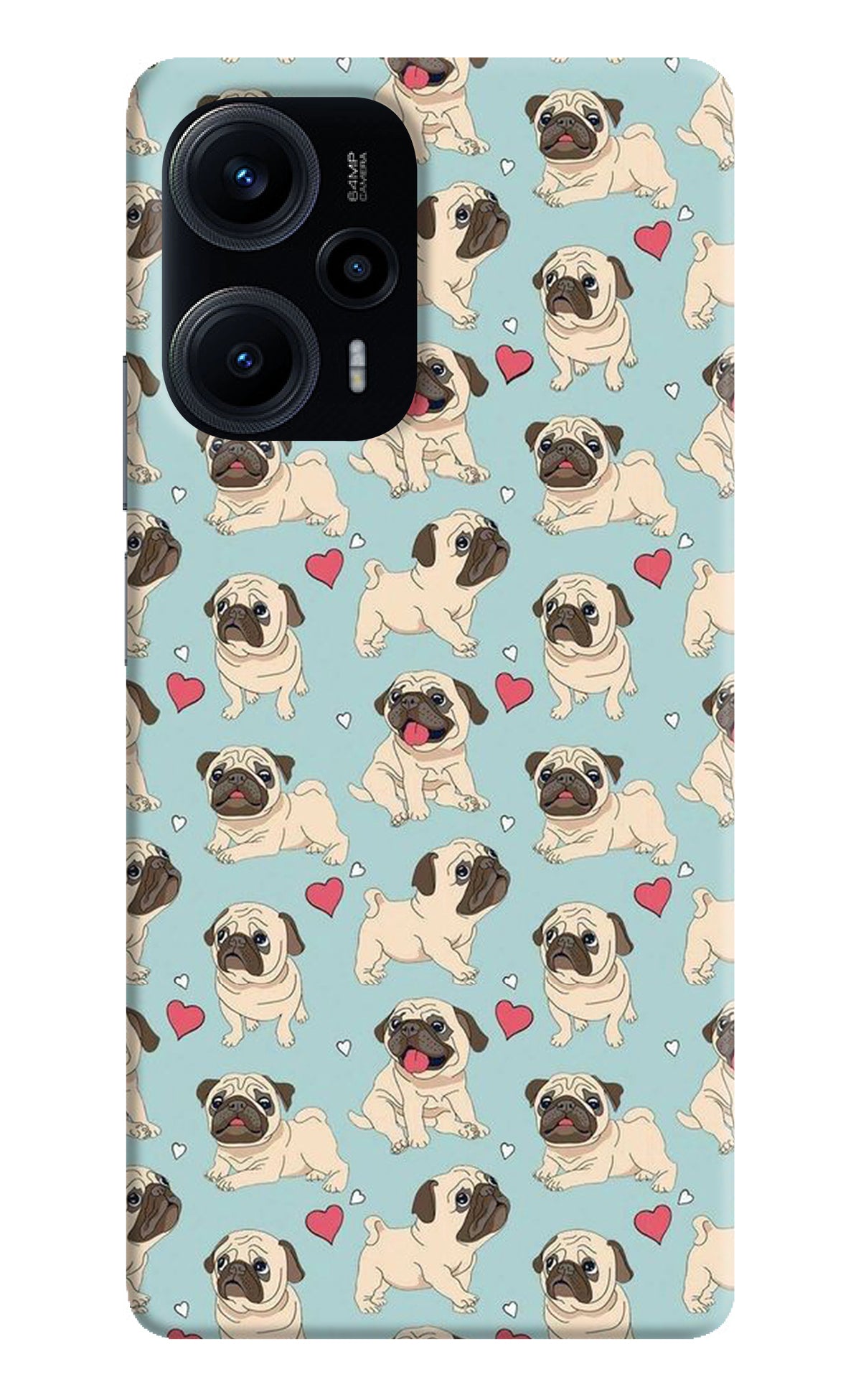 Pug Dog Poco F5 5G Back Cover