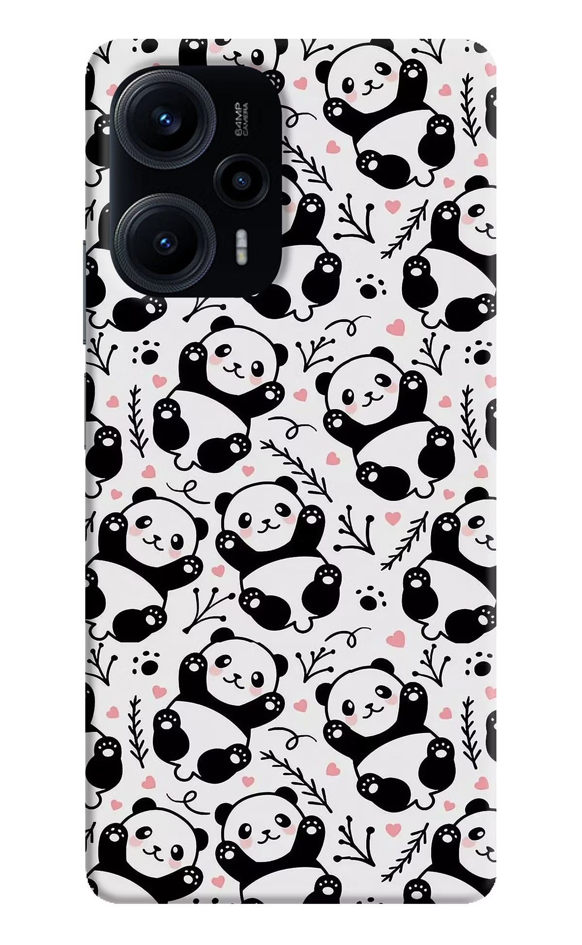 Cute Panda Poco F5 5G Hard Case Back Cover by Casekaro