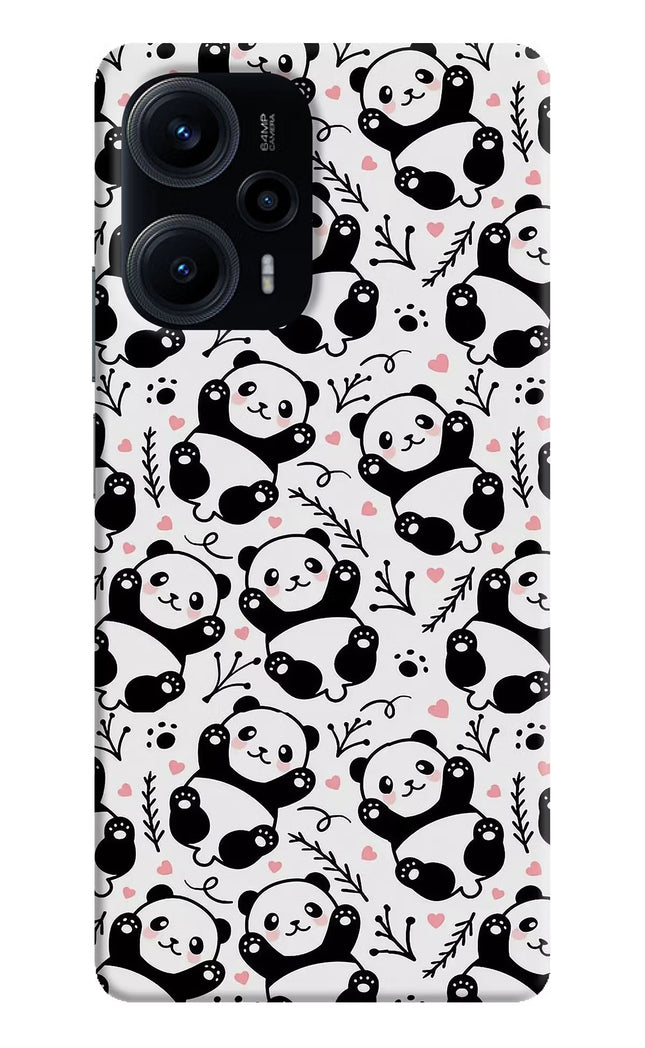 Cute Panda Poco F5 5G Hard Case Back Cover by Casekaro