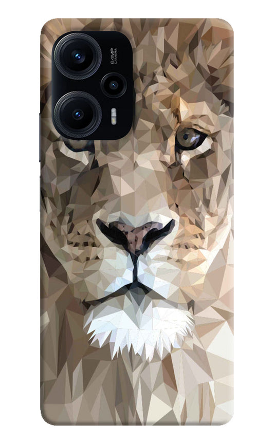 Lion Art Poco F5 5G Hard Case Back Cover by Casekaro