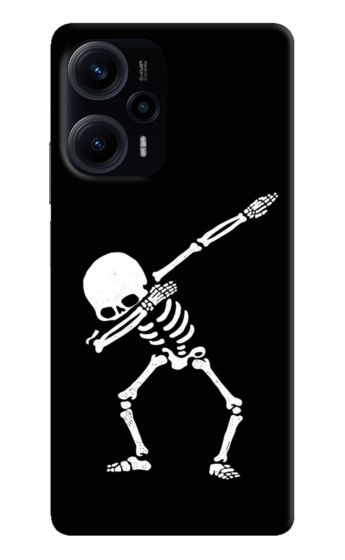 Dabbing Skeleton Art Poco F5 5G Back Cover