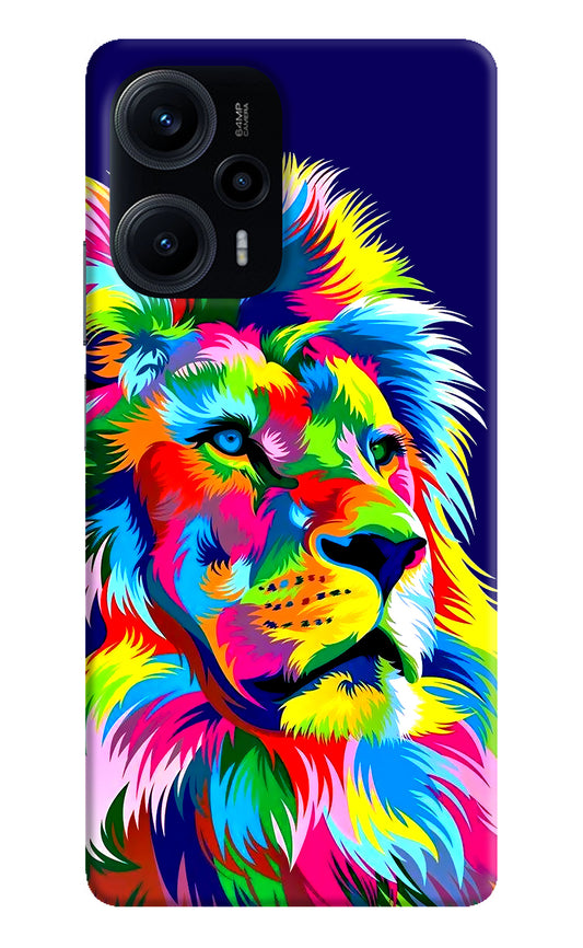 Vector Art Lion Poco F5 5G Back Cover