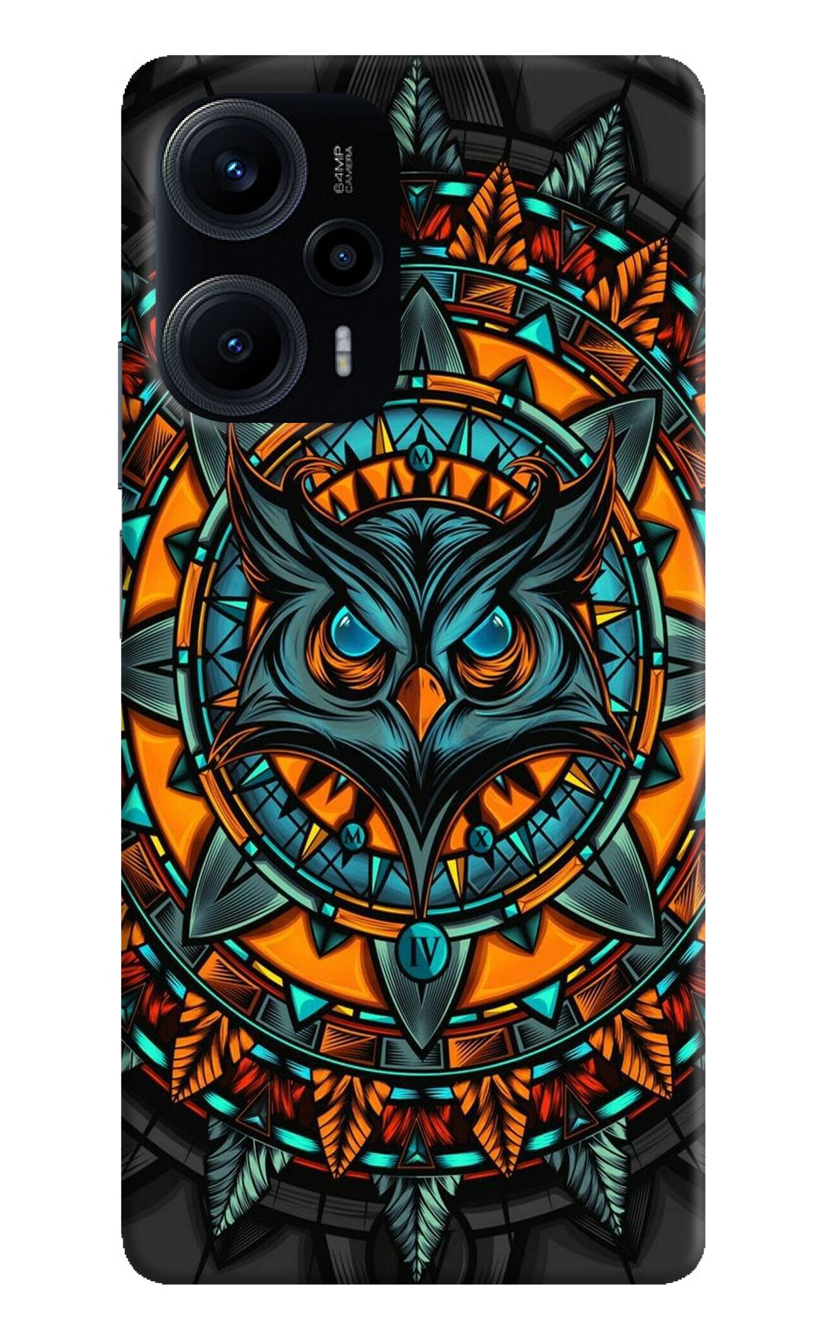 Angry Owl Art Poco F5 5G Back Cover