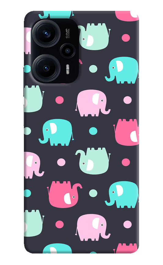 Elephants Poco F5 5G Hard Case Back Cover by Casekaro