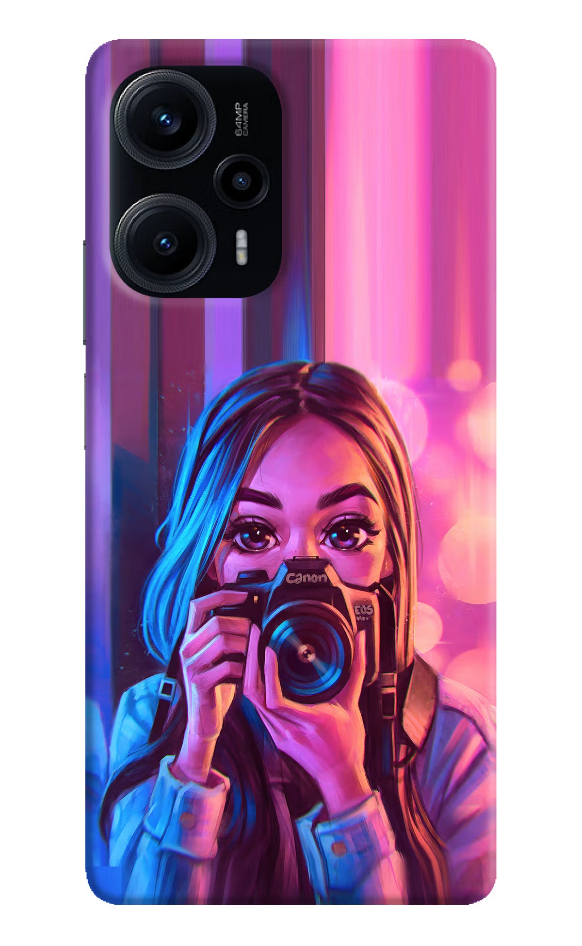 Girl Photographer Poco F5 5G Hard Case Back Cover by Casekaro