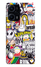 Sticker Bomb Poco F5 5G Hard Case Back Cover by Casekaro