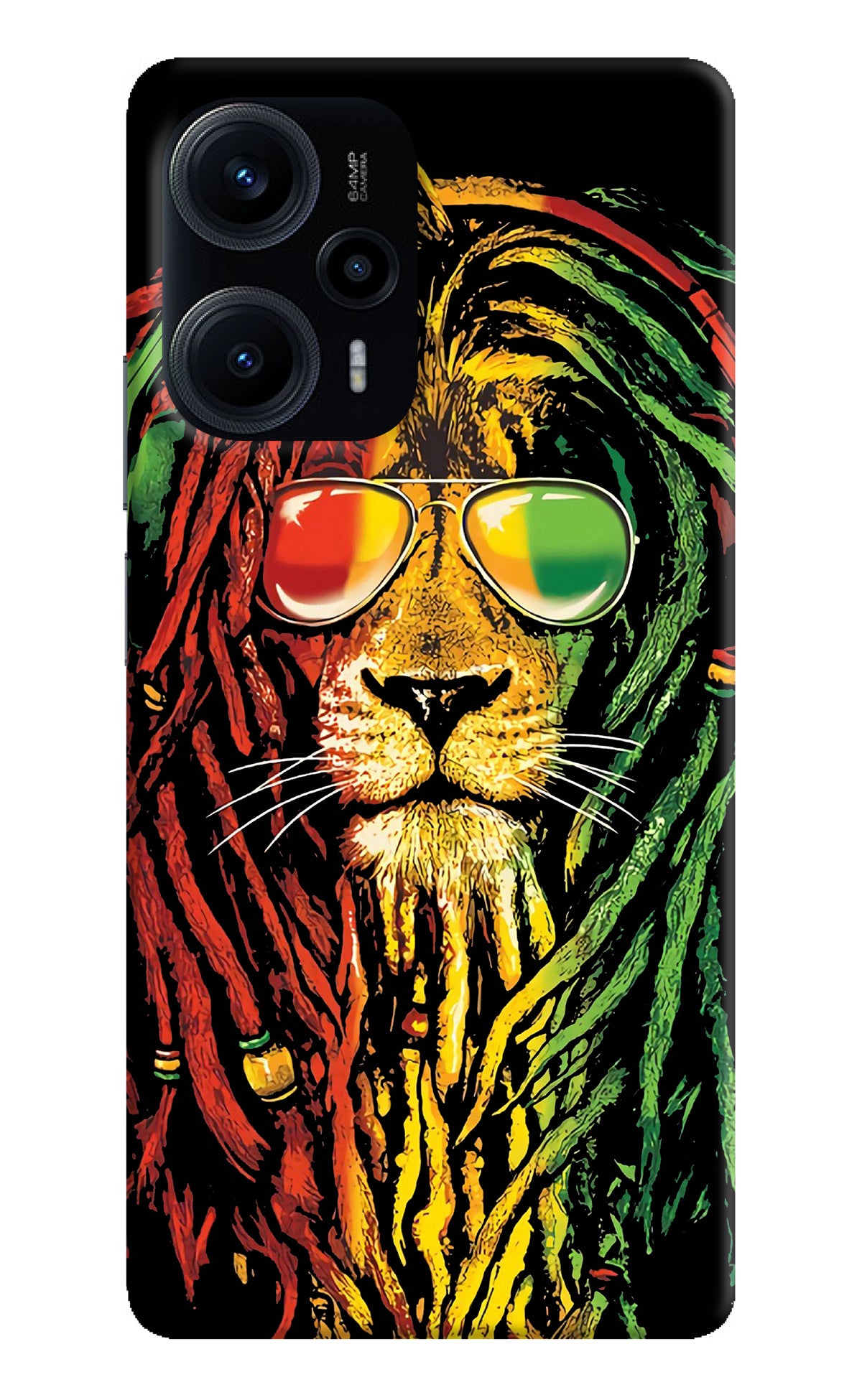 Rasta Lion Poco F5 5G Back Cover