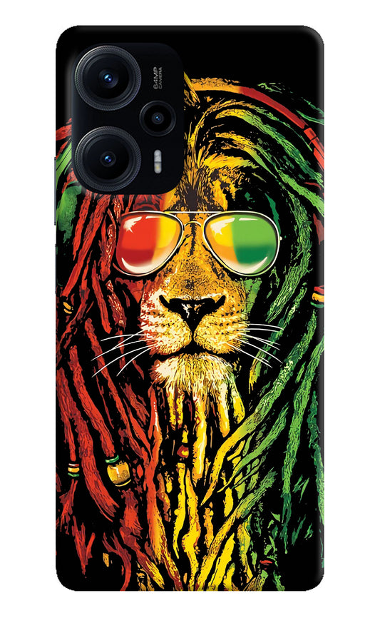 Rasta Lion Poco F5 5G Back Cover