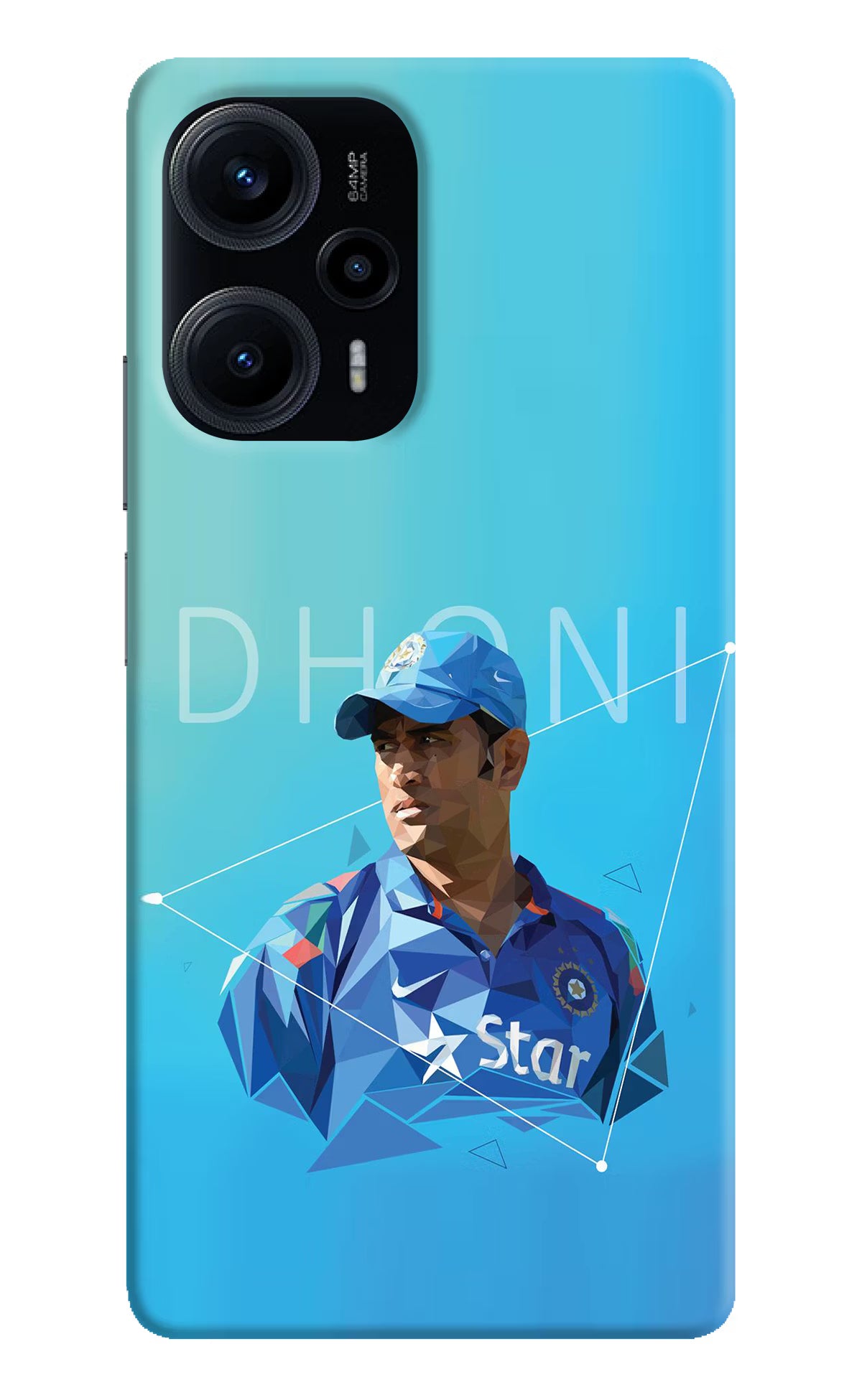 Dhoni Artwork Poco F5 5G Hard Case Back Cover by Casekaro