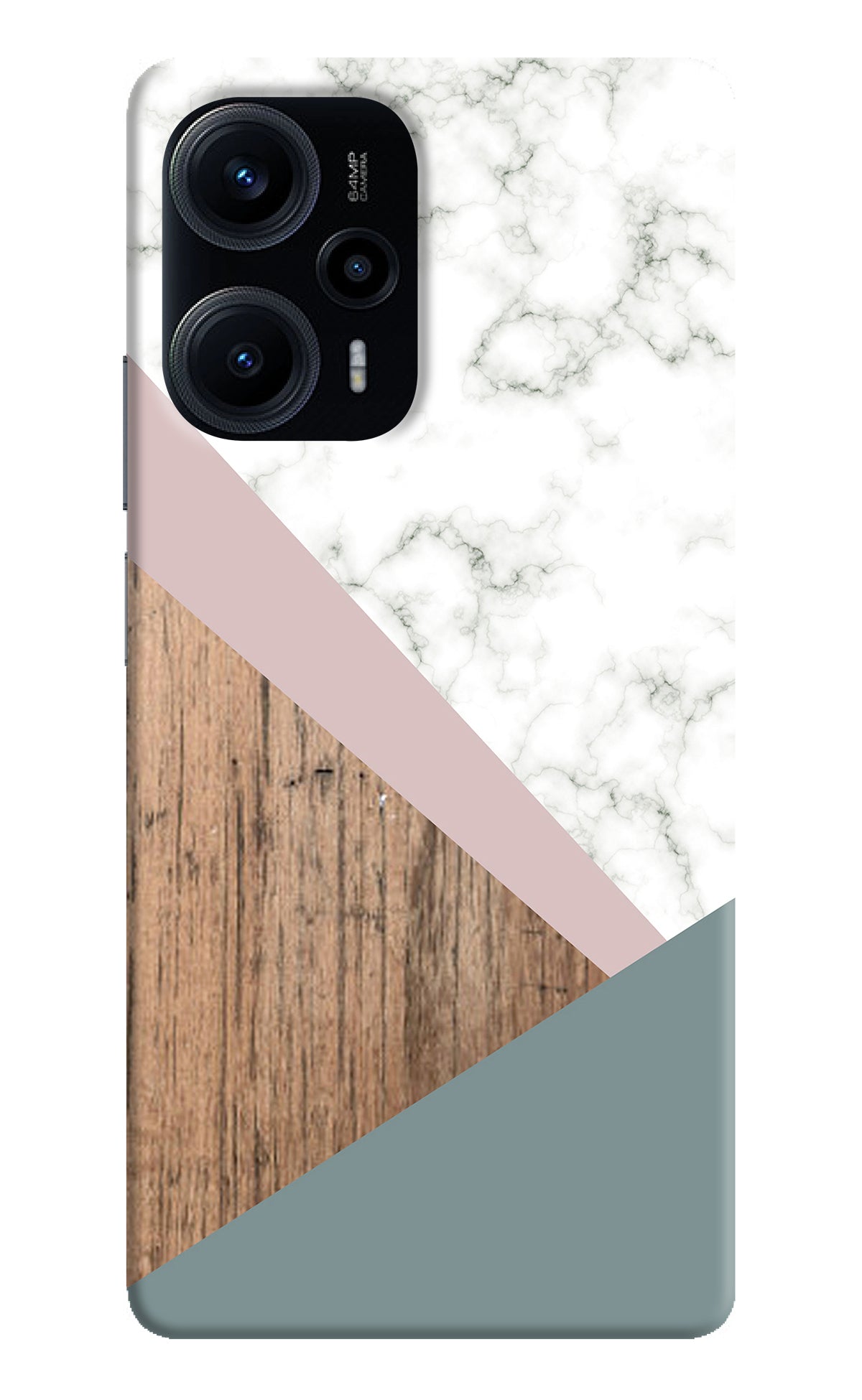 Marble wood Abstract Poco F5 5G Back Cover