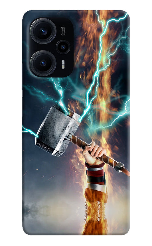 Thor Hammer Mjolnir Poco F5 5G Hard Case Back Cover by Casekaro