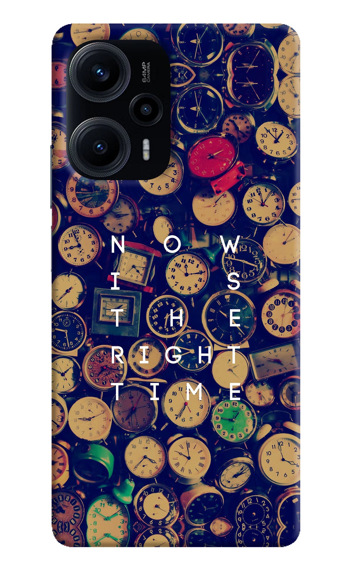 Now is the Right Time Quote Poco F5 5G Hard Case Back Cover by Casekaro