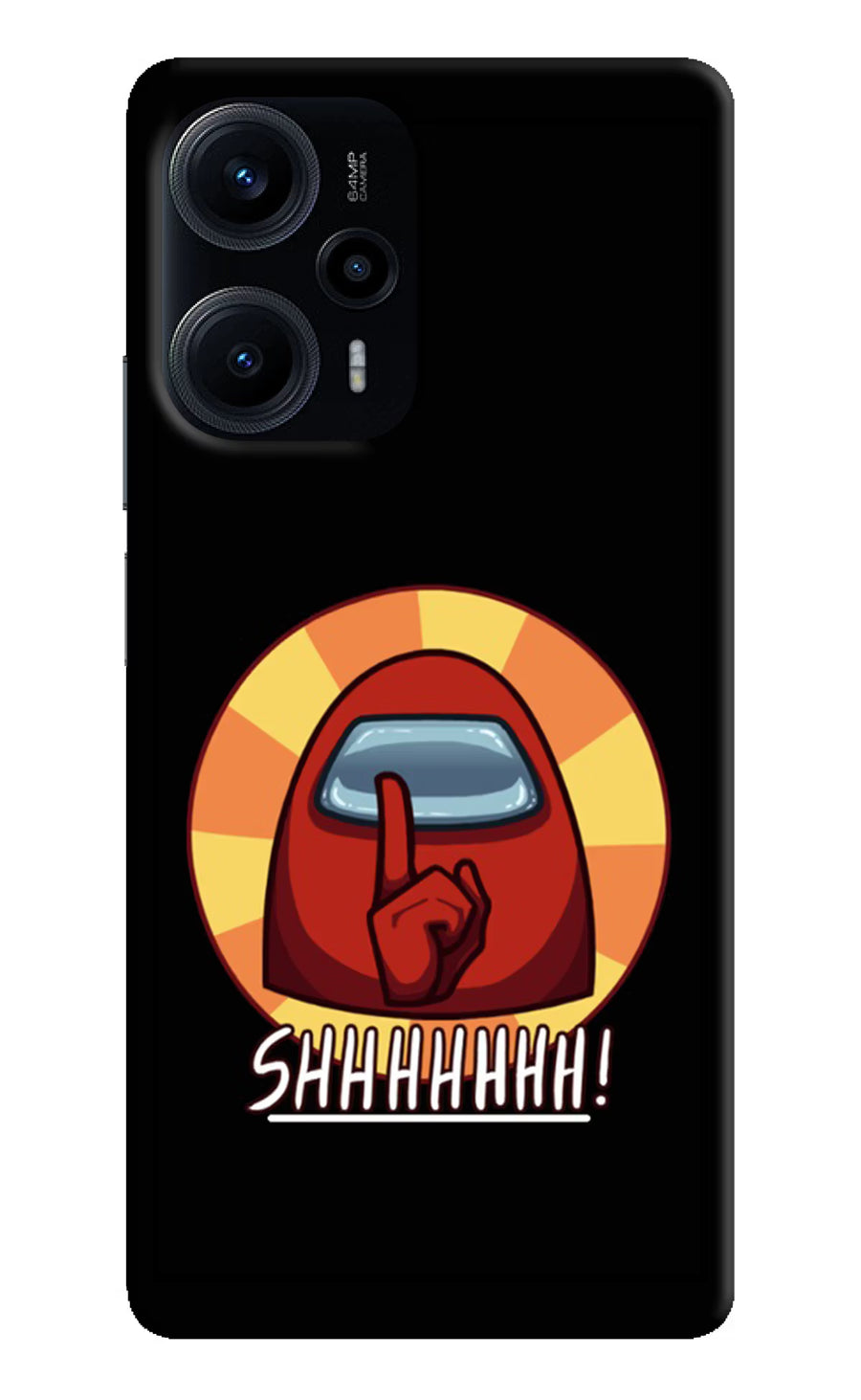 Among Us Shhh! Poco F5 5G Back Cover, Hard case