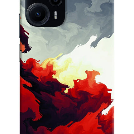 Fire Cloud Poco F5 5G Hard Case Back Cover by Casekaro