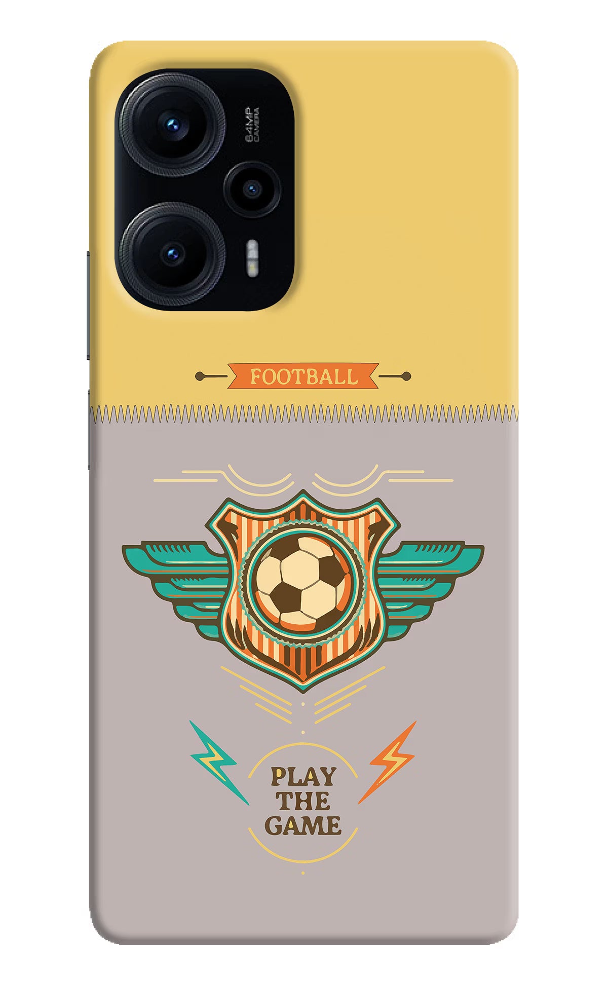 Football Poco F5 5G Hard Case Back Cover by Casekaro