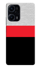 Tri Color Pattern Poco F5 5G Hard Case Back Cover by Casekaro