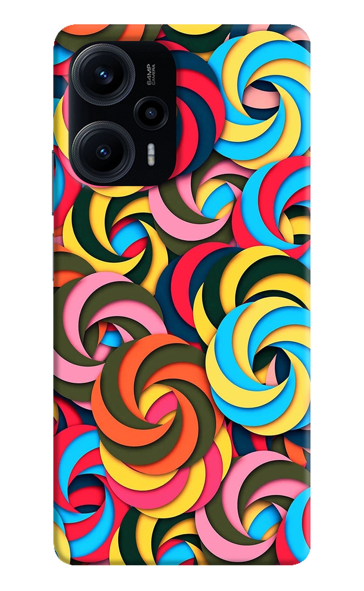 Spiral Pattern Poco F5 5G Back Cover